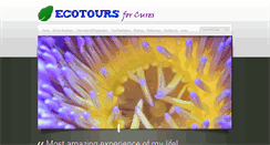 Desktop Screenshot of ecotoursforcures.com