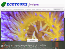 Tablet Screenshot of ecotoursforcures.com